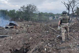 La Russie a poursuivi sa campagne de bombardements, essentiellement nocturne, des centres urbains ukrainiens. Ici à Kostyantynivka, dans la région de Donetsk.